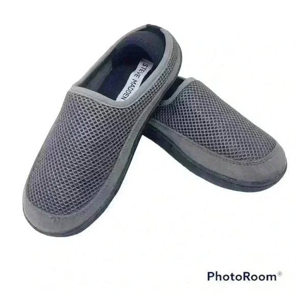 Steve Madden Bdarrenn Flyknit Slippers Grey Slip-On Kids Shoes NIB - Picture 1 of 7